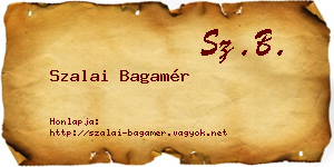 Szalai Bagamér névjegykártya